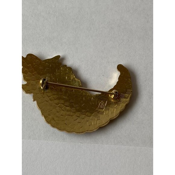 Crown Fish Cornucopia-Style Enamel Pin With Vibrant Fruit & Gold-Tone Details J0 - Picture 6 of 10